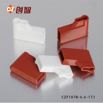 耐高温187B旗型硅胶护套绝缘端子护套